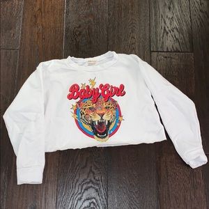 Cropped sweatshirt